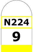 O2e - Demarcação quilométrica da via