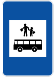 H20c - Paragem de veículos afetos ao transporte de crianças