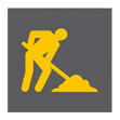 V8 - Aviso de trabalhos na via