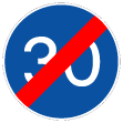 D14 - Fim da obrigação de transitar à velocidade mínima de … km/h