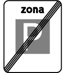 G6 - Fim de zona de estacionamento autorizado